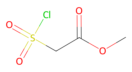 (クロロスルホニル)酢酸メチル の化学構造