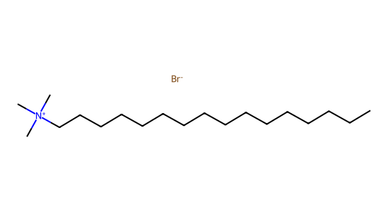 セチルトリメチルアンモニウムブロミド の化学構造