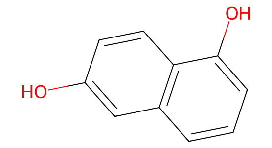 1,6-ジヒドロキシナフタレン の化学構造