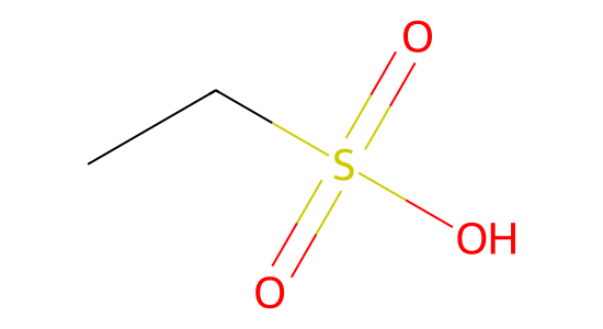 エタンスルホン酸 の化学構造