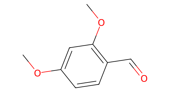2,4-ジメトキシベンズアルデヒド の化学構造