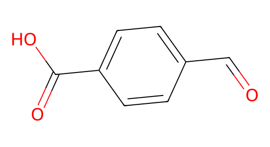 テレフタルアルデヒド酸 の化学構造