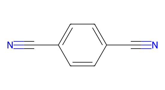 テレフタロニトリル の化学構造