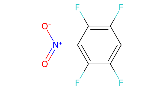1,2,4,5-テトラフルオロ-3-ニトロベンゼン の化学構造