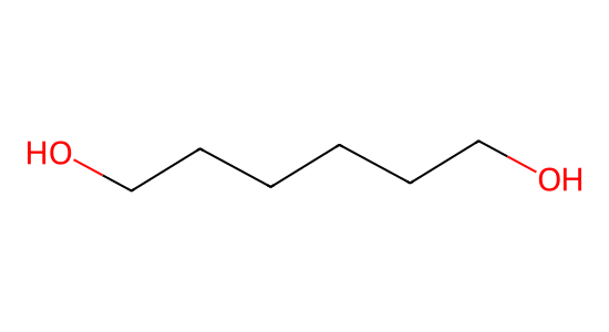 1,6-ヘキサンジオール の化学構造
