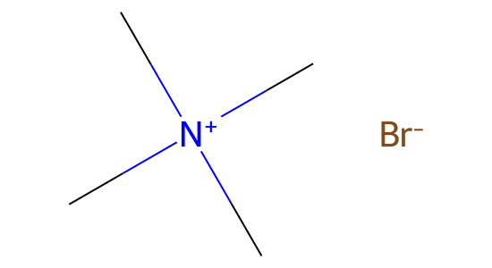 テトラメチルアンモニウム ブロミド の化学構造