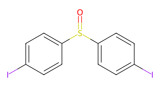 Bis(4-iodophenyl) sulfoxide の化学構造