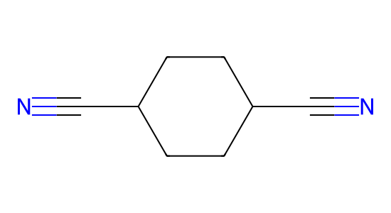 1α,4β-シクロヘキサンジカルボニトリル の化学構造