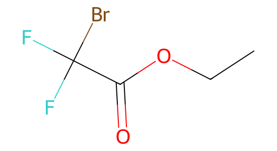 ブロモジフルオロ酢酸エチル の化学構造