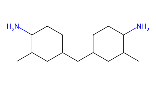 4,4'-メチレンビス(2-メチルシクロヘキシルアミン) の化学構造