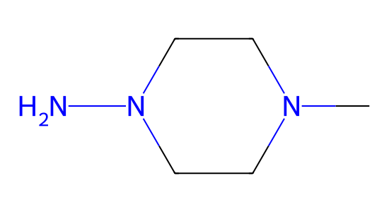 1-アミノ-4-メチルピペラジン の化学構造