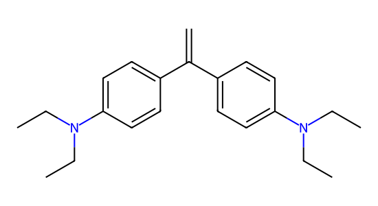1,1-ビス[4-(ジエチルアミノ)フェニル]エテン の化学構造