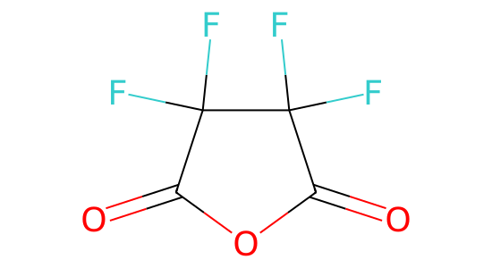 テトラフルオロコハク酸無水物 の化学構造