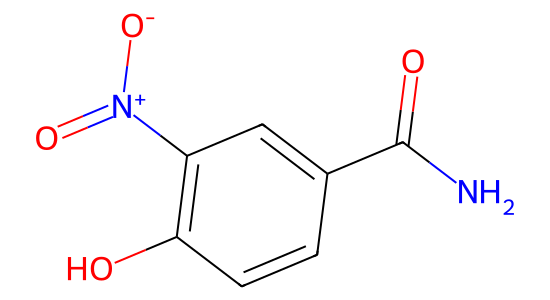 4-ヒドロキシ-3-ニトロベンズアミド の化学構造