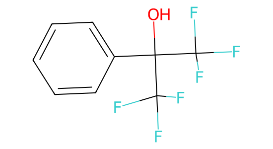 1,1,1,3,3,3-ヘキサフルオロ-2-フェニル-2-プロパノール の化学構造