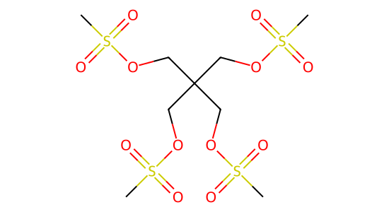 1,3-Propanediol, 2,2-bis[[(methylsulfonyl)oxy]methyl]-, 1,3-dimethanesulfonate の化学構造