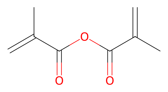 ジメタクリル酸無水物 の化学構造