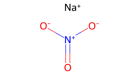 硝酸ナトリウム の化学構造