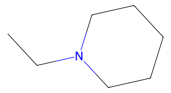 1エチルピペリジン の化学構造