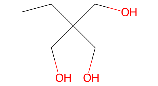 トリメチロールプロパン の化学構造
