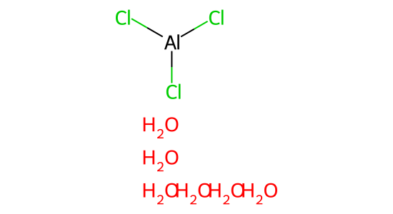 塩化アルミニウム(Ⅲ)六水和物 の化学構造