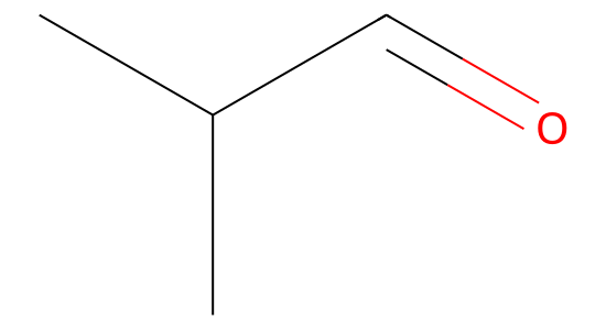 イソブチルアルデヒド の化学構造