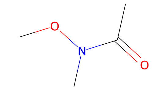 N-メトキシ-N-メチルアセトアミド の化学構造式