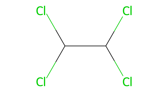 1,1,2,2-テトラクロロエタン の化学構造