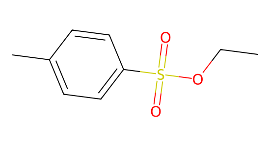 パラトルエンスルホン酸エチル の化学構造