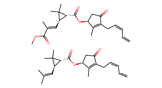 ピレトリン の化学構造