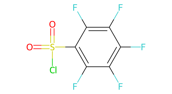 ペンタフルオロベンゼンスルホニルクロリド の化学構造