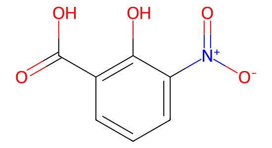 3-ニトロサリチル酸 の化学構造