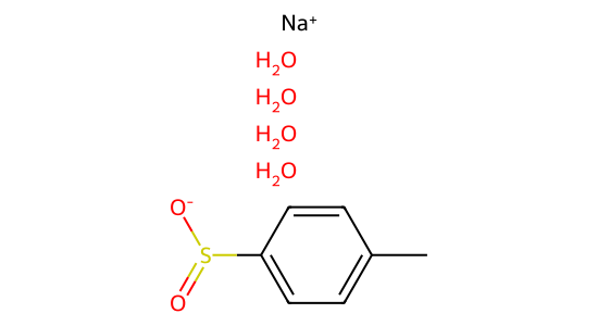 p-トルエンスルフィン酸ナトリウム四水和物 の化学構造