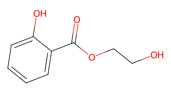 エチレン グリコール モノサリチラート の化学構造