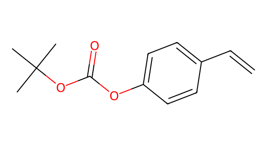 炭酸tert-ブチル4-ビニルフェニル の化学構造