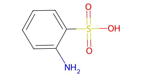2-アミノベンゼンスルホン酸 の化学構造