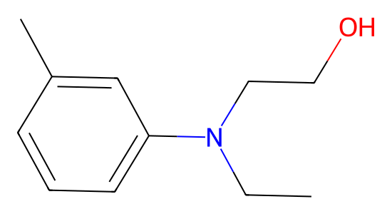 N-エチル-N-2-ヒドロキシエチル-m-トルイジン の化学構造