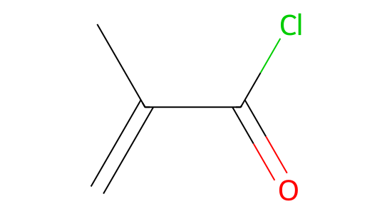 メタクリロイルクロリド の化学構造