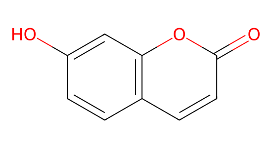 ウンベリフェロン の化学構造