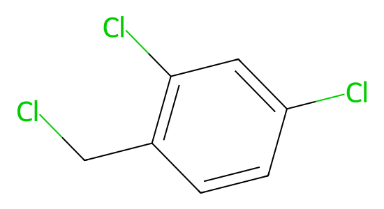 2,4-ジクロロベンジルクロリド の化学構造