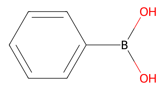 フェニルボロン酸 の化学構造