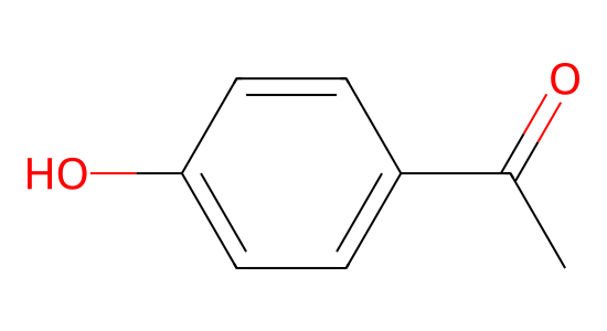 4-ヒドロキシアセトフェノン の化学構造