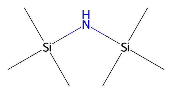 1,1,1,3,3,3-ヘキサメチルジシラザン の化学構造