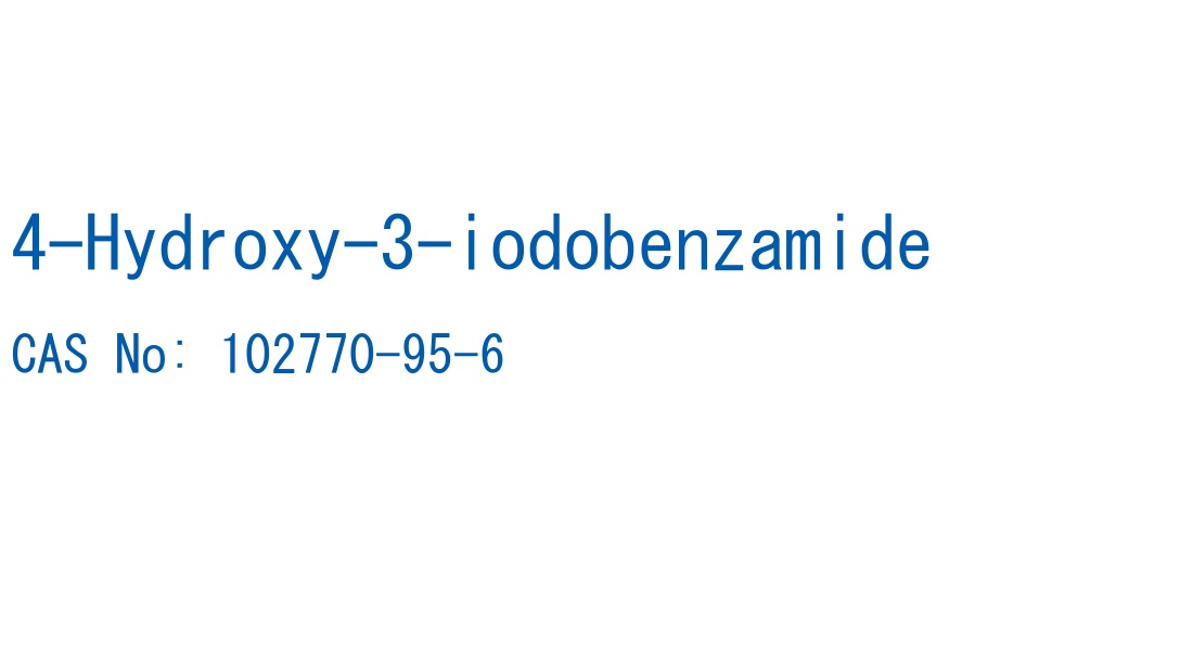 4-Hydroxy-3-iodobenzamide の構造式