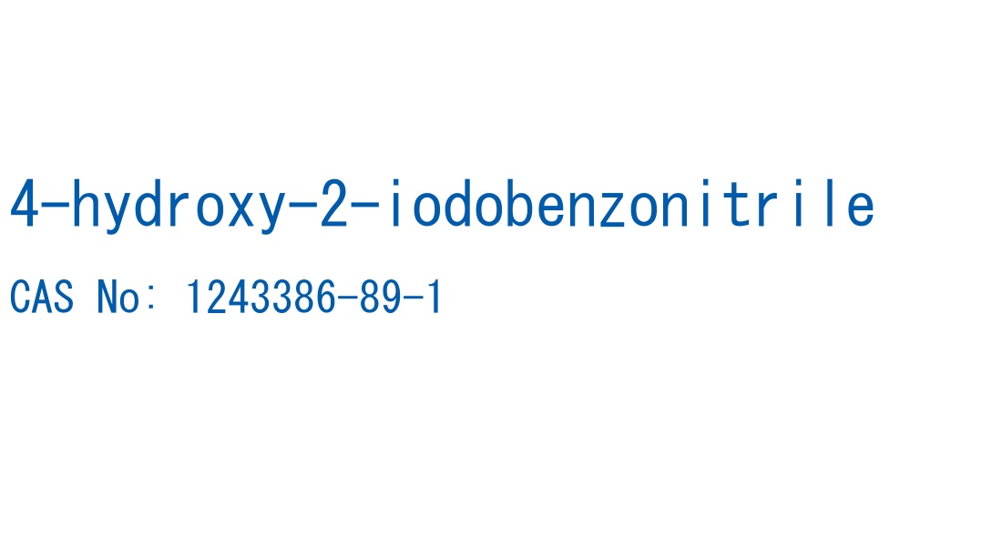 4-hydroxy-2-iodobenzonitrile の構造式