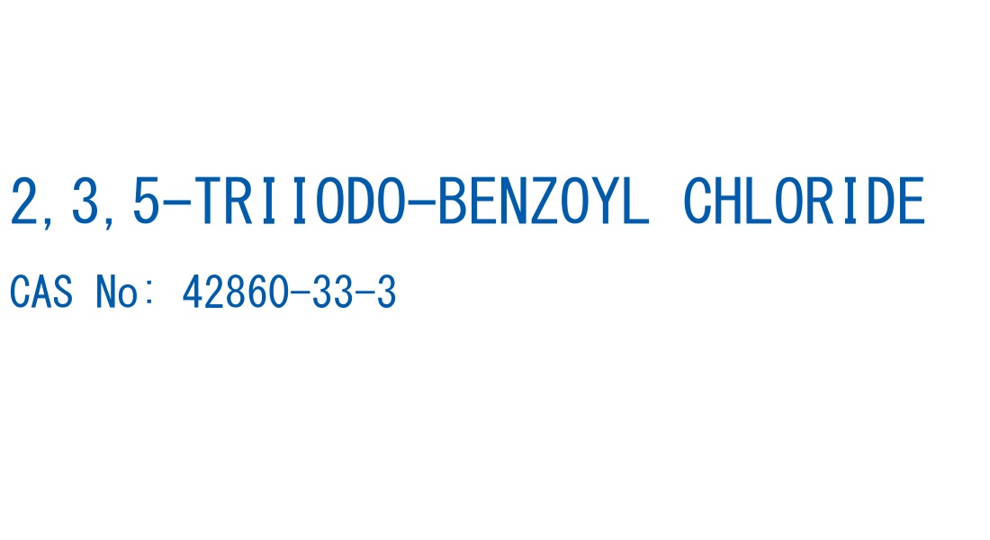 2,3,5-TRIIODO-BENZOYL CHLORIDE の構造式