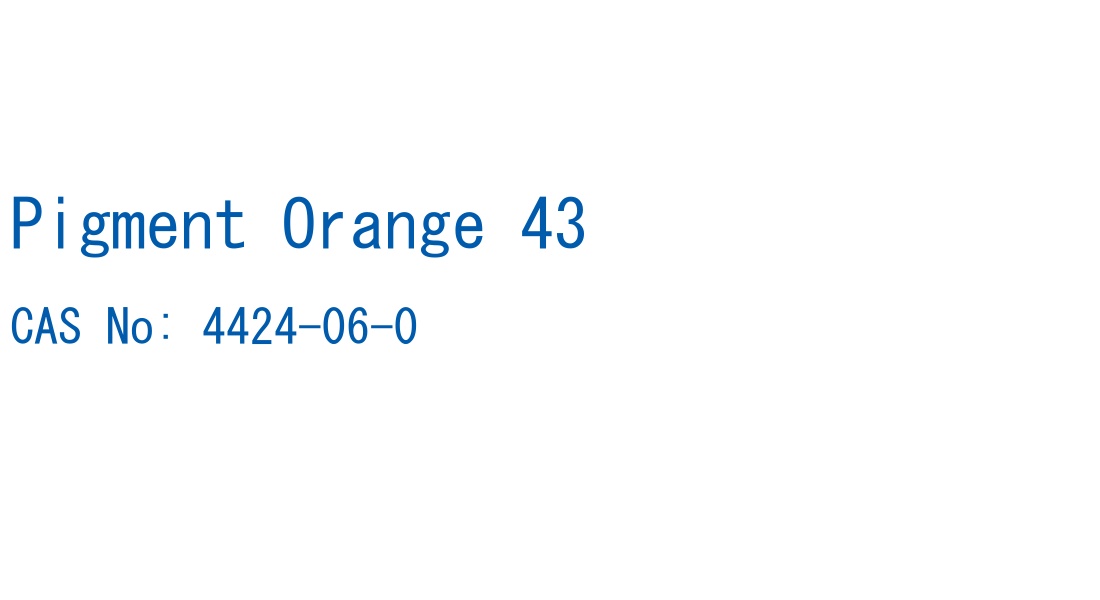 Pigment Orange 43 の構造式