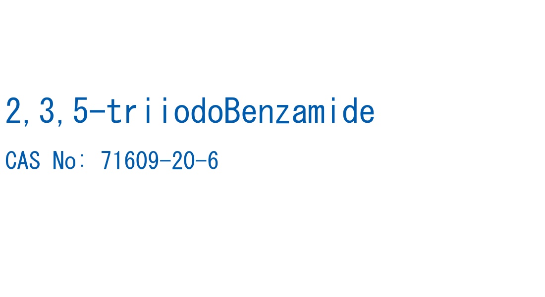 2,3,5-triiodoBenzamide の構造式